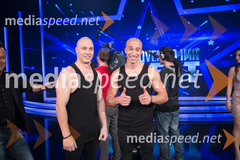 Blaž Slanič;  Filip KržišnikSlovenija ima talent 2014, četrta polfinalna oddaja