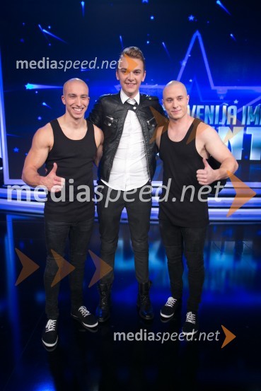  Filip Kržišnik;  Matej Hribernik, Blue Man;  Blaž SlaničSlovenija ima talent 2014, četrta polfinalna oddaja