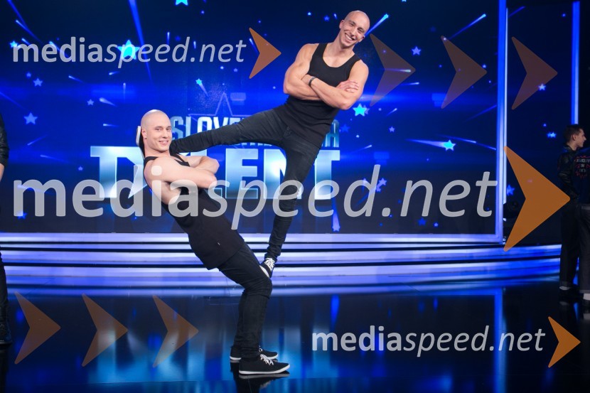  Blaž Slanič;  Filip KržišnikSlovenija ima talent 2014, četrta polfinalna oddaja