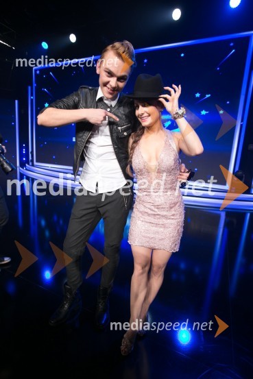  Matej Hribernik, Blue Man;  Ana Klašnja, balerinaSlovenija ima talent 2014, četrta polfinalna oddaja