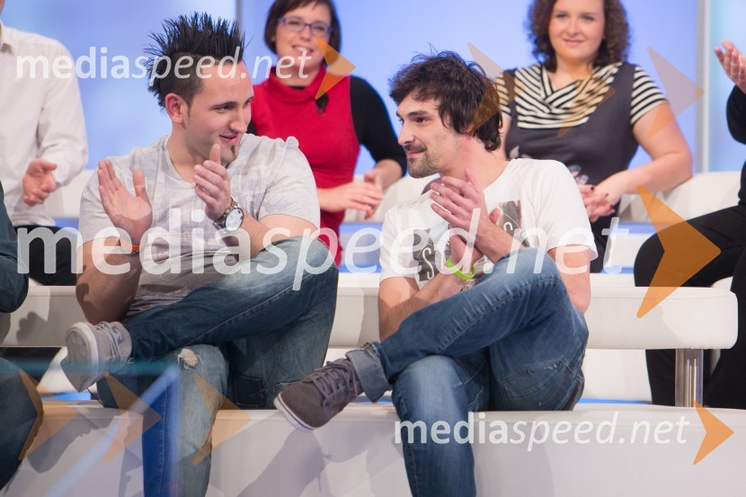  Almir Begić, tekmovalec v šovu Gostilna išče šefa 2014;  Anže Oblak, tekmovalec v šovu Gostilna išče šefa 2014Valerio Lutman je zmagovalec šova Gostilna išče šefa 2014