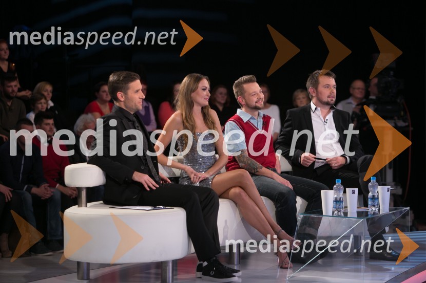  Žiga Gombač, odnosi z javnostmi Radio Center;  Iryna Osypenko, menekenka;  Bine Volčič, kuharski mojster;  Marko Pavčnik, kuharValerio Lutman je zmagovalec šova Gostilna išče šefa 2014