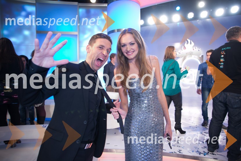  Žiga Gombač, odnosi z javnostmi Radio Center;  Iryna Osypenko, menekenkaValerio Lutman je zmagovalec šova Gostilna išče šefa 2014