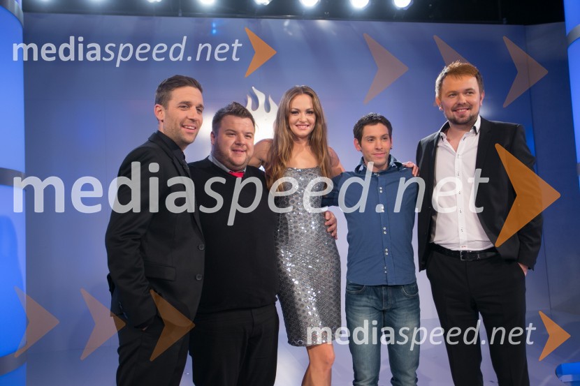  Žiga Gombač, odnosi z javnostmi Radio Center;  Damjan Božič, tekmovalec v šovu Gostilna išče šefa 2014;  Iryna Osypenko, menekenka;  Valerio Lutman, zmagovalec šova Gostilna išče šefa 2014;  Marko Pavčnik, kuharValerio Lutman je zmagovalec šova Gostilna išče šefa 2014