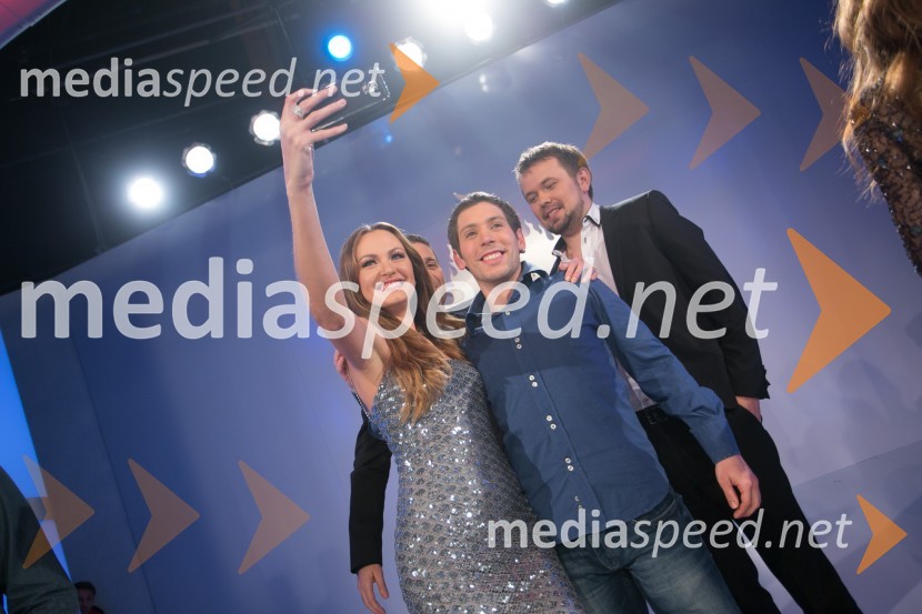  Iryna Osypenko, menekenka;  Valerio Lutman, zmagovalec šova Gostilna išče šefa 2014;  Marko Pavčnik, kuharValerio Lutman je zmagovalec šova Gostilna išče šefa 2014