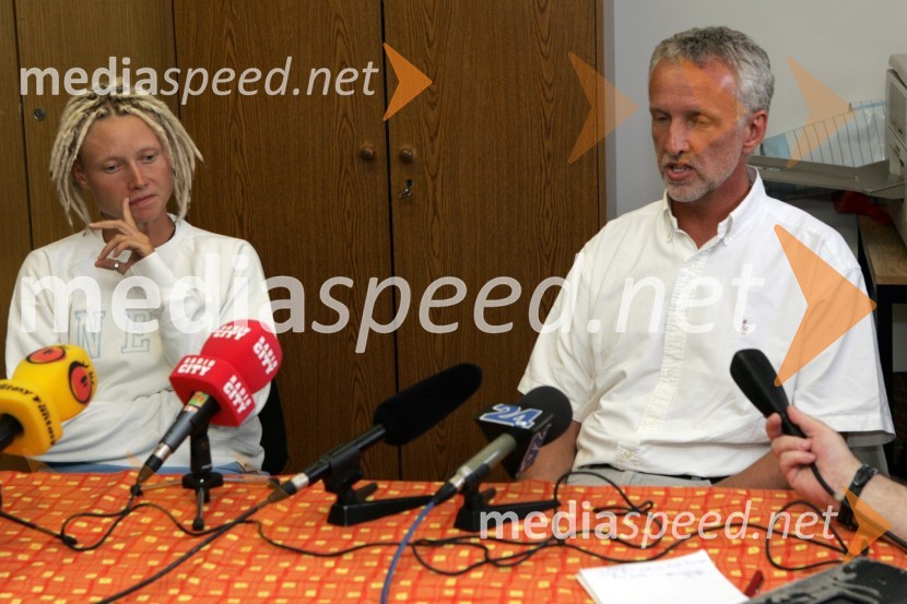 Tenisačica Tina Pisnik in njen oče BorisTENIS, Tina Pisnik tiskovna konferenca