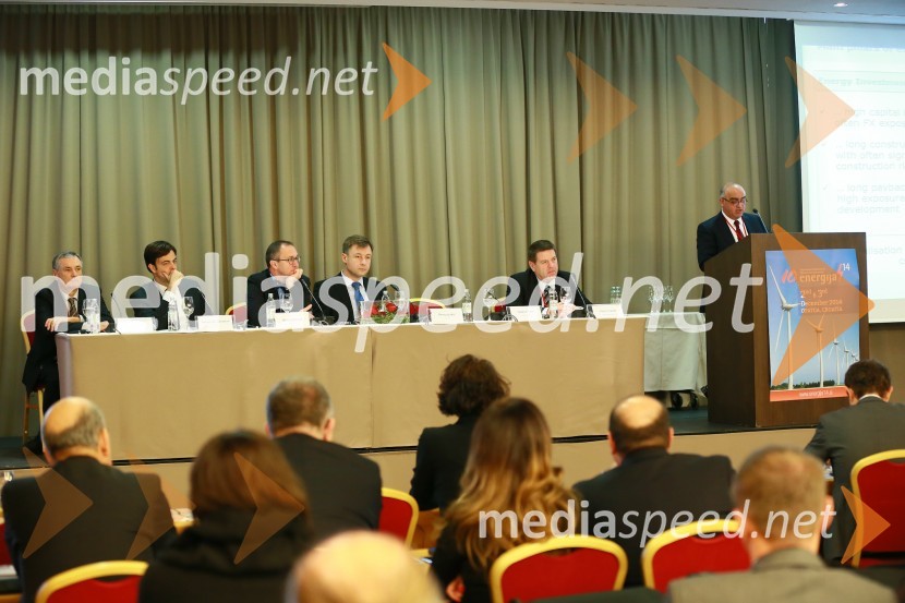  Jože Špilar, GEN Energija;  Aleksandar Obradović, predsednik uprave EPS;  Blaž Košorok,  generalni direktor HSE;  Perica Jukić, predsednik uprave HEP;  Peter  Frankl, direktor in urednik časnika Finance;  Yetik K.  Mert, generalni direktor Enerjisa EnerjiEnergija14, 10. mednarodna konferenca o energiji