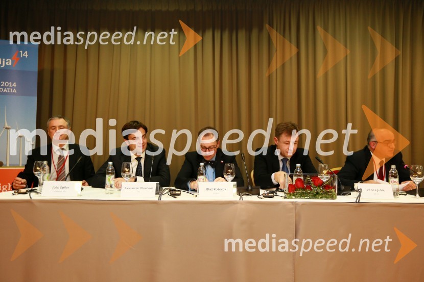  Jože Špilar, GEN Energija;  Aleksandar Obradović, predsednik uprave EPS;  Blaž Košorok, direktor HSE;  Perica Jukić, predsednik uprave HEP;  Yetik K.  Mert, generalni direktor Enerjisa EnerjiEnergija14, 10. mednarodna konferenca o energiji