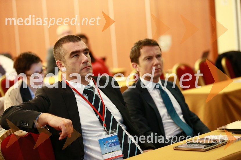 Ivor Zupanić, direktor HROTE;  Tomaž Orešič, VaasaETT, predsedujoči konferenci Energija14Energija14, 10. mednarodna konferenca o energiji