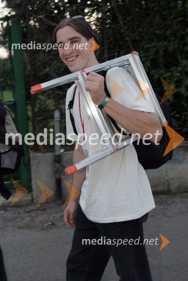 Tomaž Bregar, novinar STA (Slovenska tiskovna agencija)SPEEDWAY, Speedway Grand Prix - VN Italije 2005 dirka