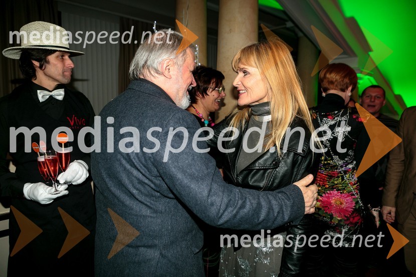 prof. dr. Janez Bogataj, predsednik Upravnega odbora Prešernovega sklada;  Dada  Jerovšek, Kaval GroupLjubljanska kakovost 2015, podelitev priznanj