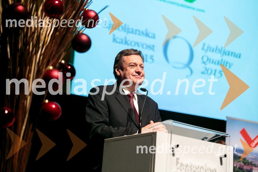  Zoran Janković, župan MOL, predsednik PSLjubljanska kakovost 2015, podelitev priznanj