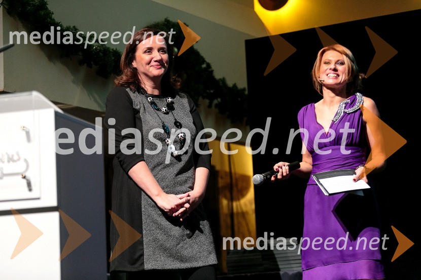 prof. dr.  Maja Uran Maravič, Fakulteta za turistične študije Portorož, vodja ocenjevanja;  Marjana Grčman, voditeljicaLjubljanska kakovost 2015, podelitev priznanj