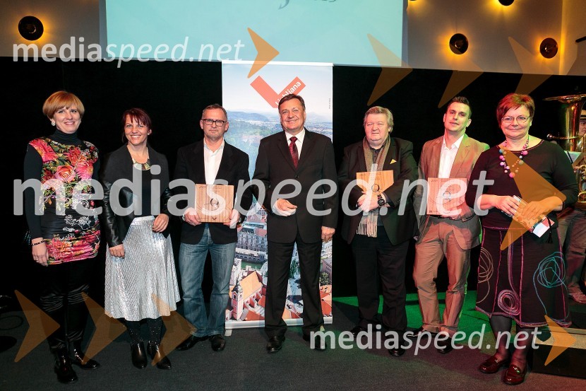  Petra Križan, Turizem Ljubljana; mag. Petra Stušek, v.d. direktorica, Zavod za turizem Ljubljana;  Janez Bratovž,  kuharski mojster, JB Restavracija;  Zoran Janković, župan MOL, predsednik PS;  Andrej Kuhar, šef, restavracija Maxim;  Igor Jagodic, kuharski mojster;  Viktorija Bole, Turizem LjubljanaLjubljanska kakovost 2015, podelitev priznanj