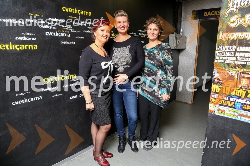  Sonja Črnko;  Petra Trobec, glasbenica, skupina Manouche;  Andreja TrobecKoncert Manouche z znanimi gosti