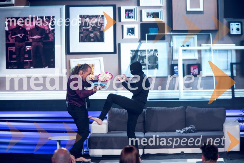  Vid  Valič, voditelj;  ... Slovenija ima talent 2014, peta polfinalna oddaja