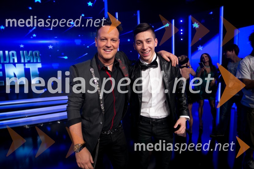  Rok Golob, glasbenik;  Steven Rahman, finalist oddaje Slovenija ima talent 2014Slovenija ima talent 2014, peta polfinalna oddaja