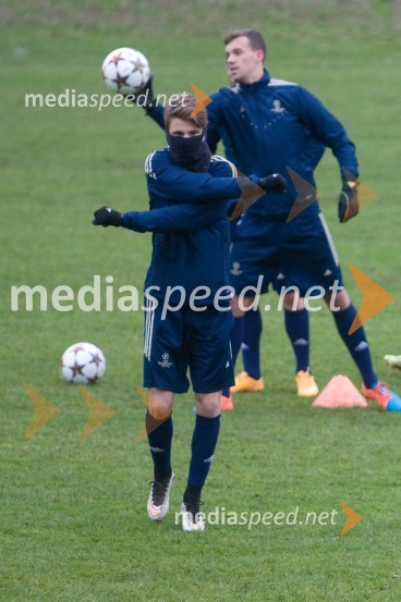  Luka Zahovič, nogometaš NK MariborTrening in novinarska konferenca  NK Maribor pred tekmo z FC Schalke