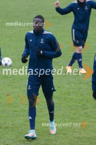 Welle Ndiaye, nogometaš, NK MariborTrening in novinarska konferenca  NK Maribor pred tekmo z FC Schalke