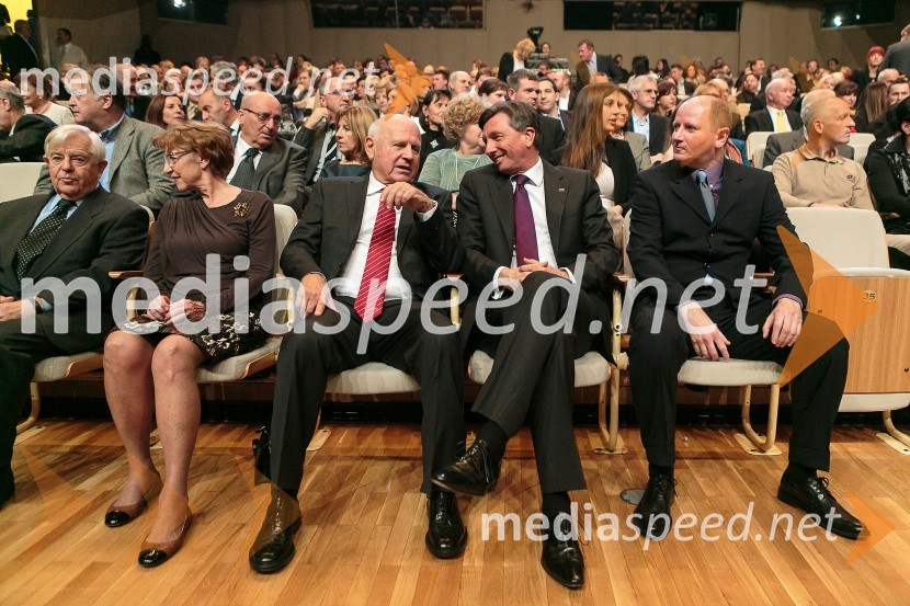 Milan Kučan, nekdanji predsednik Republike Slovenije; prof. dr. Andreja Kocijančič, dolgoletna predstojnica Kliničnega oddelka za endokrinologijo, diabetes in presnovne bolezni, nekdanja rektorica Univerze v Ljubljani;  Janez 	 Kocijančič, predsednik OKS ;  Borut Pahor, predsednik Republike Slovenije;  Jože Zidar, predsednik Društva športnih novinarjev Slovenije Športnik leta 2014