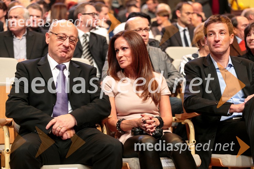  Bogdan Gabrovec, podpredsednik Olimpijskega komiteja Slovenije, predsednik Judo zveze Slovenije;  Petra Čop;  Iztok Čop, nekdanji veslačŠportnik leta 2014