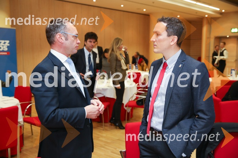  Kevin Morrison, nekdanji predsednik Britansko-slovenske gospodarske zbornice (BSCC); dr. Anže Burger, Fakulteta za družbene vede Univerze v LjubljaniBSCC Poslovni zajtrk: How to do business in Slovenia