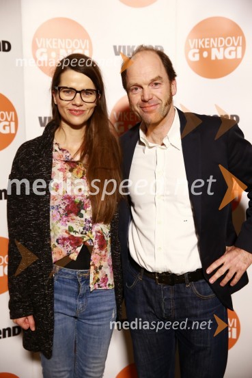  Alenka Lahajnar;  George HartmenVikendovi Gongi popularnosti, podelitev 2014