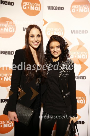  Teja Setničar;  Nina Osenar Kontrec, pevka, voditeljica, modelVikendovi Gongi popularnosti, podelitev 2014