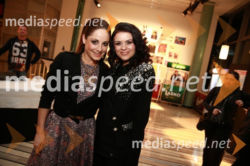  Ana Klašnja, balerina;  Nina Osenar Kontrec, pevka, voditeljica, modelVikendovi Gongi popularnosti, podelitev 2014