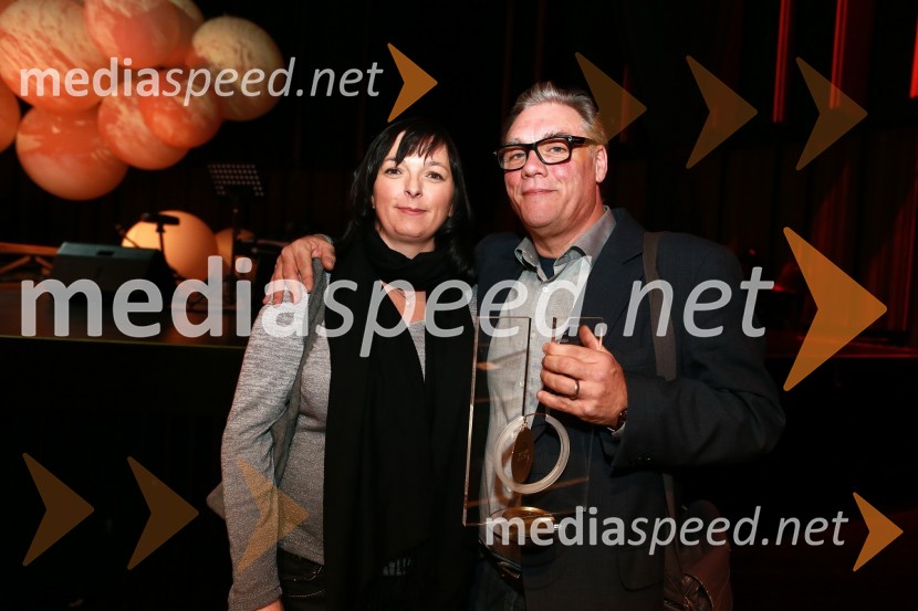  Alenka Perkman;  Boris Kobal, igralecVikendovi Gongi popularnosti, podelitev 2014