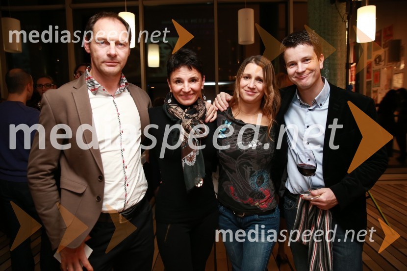  Jože Potrebuješ, skupina Čuki;  Andreja Potrebuješ;  Lara Romih, arhitektka;  Boštjan Romih, voditeljVikendovi Gongi popularnosti, podelitev 2014