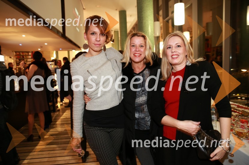  Ana Pegan Pergarec,  Amicus;  Petra Rutar, direktorica vinoteke Brda;  Ariana Nina Eror, direktorica trženja Marketing MagazinaVikendovi Gongi popularnosti, podelitev 2014