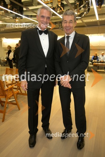  Slobodan Sibinčič , generalni sekretar Evropskega združenja poslovnih medijev, predsednik uprav GV skupine, predsednik sveta Managerskih koncertov;  Stojan Petrič, predsednik uprave Kolektor groupManagerski koncert 2014