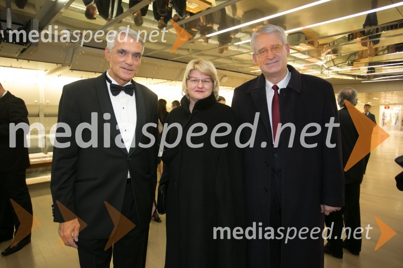  Slobodan Sibinčič , generalni sekretar Evropskega združenja poslovnih medijev, predsednik uprav GV skupine, predsednik sveta Managerskih koncertov;  Blanka Črnko;  Zoran Pečnik, Zavod RS za zaposlovanjeManagerski koncert 2014