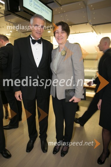  Slobodan Sibinčič , generalni sekretar Evropskega združenja poslovnih medijev, predsednik uprav GV skupine, predsednik sveta Managerskih koncertov; mag. Violeta  Bulc, evropska komisarka za promet Managerski koncert 2014