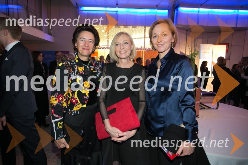  Anunciada Fernández de Córdova, veleposlanica Španije v Sloveniji;  Barbara Volčič Lombergar; dr. Barbara Jaki, direktorica Narodne galerijeManagerski koncert 2014