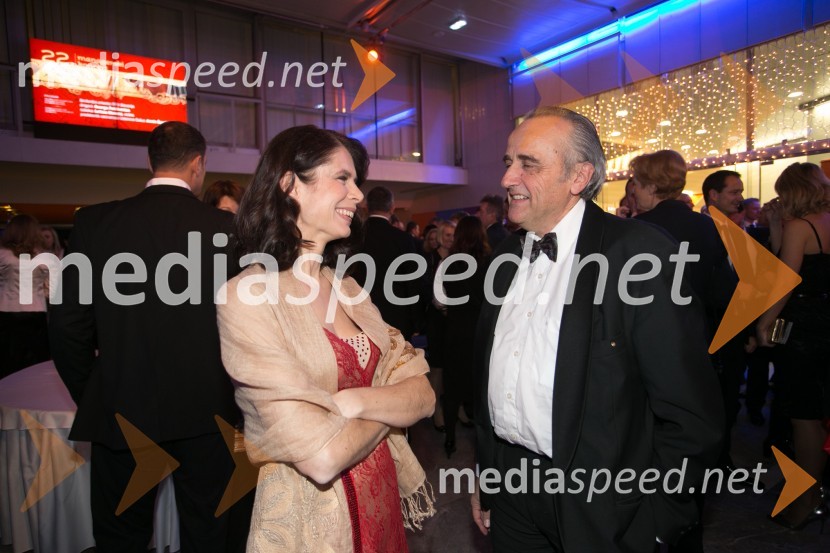  Eva Longyka Marušič, voditeljica;  Tomaž  Bole, Gallus J. carniolusManagerski koncert 2014