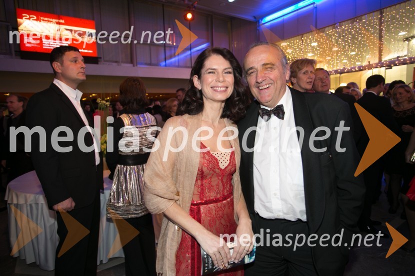  Eva Longyka Marušič, voditeljica;  Tomaž  Bole, Gallus J. carniolusManagerski koncert 2014