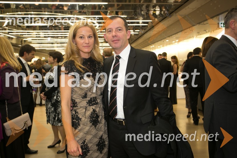  Laura Smrekar,  vodja marketinga in odnosov z javnostmi Competo d.o.o.;  Enzo Smrekar, višji izvršni direktor in član uprave Droga Kolinska d.d., predsednik Smučarske zveze SlovenijeManagerski koncert 2014