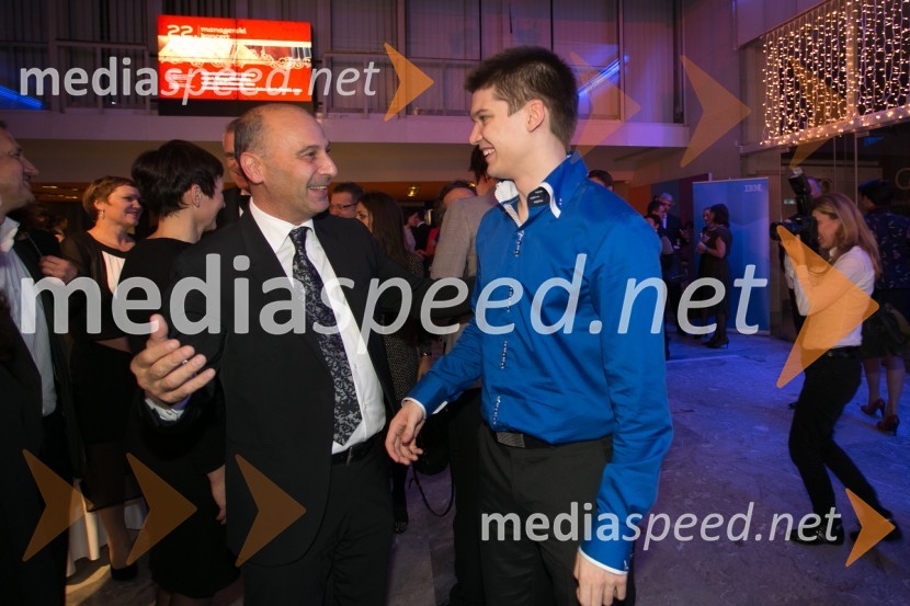  Marjan  Batagelj, direktor Postojnske jame;  Armin Čoralić, pianistManagerski koncert 2014