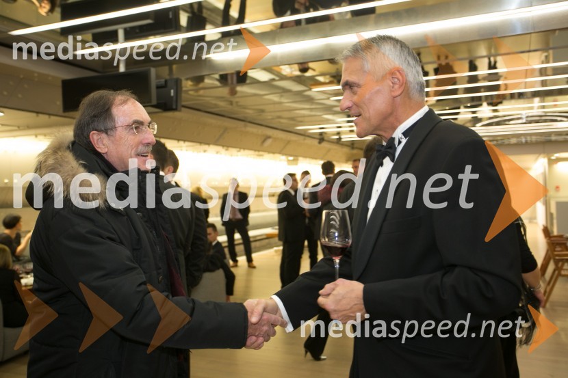  Igor Švara, dirigent;  Slobodan Sibinčič , generalni sekretar Evropskega združenja poslovnih medijev, predsednik uprav GV skupine, predsednik sveta Managerskih koncertovManagerski koncert 2014