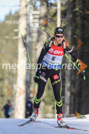  Marine Bolliet, biatlonka (Francija)BMW IBU Svetovni pokal v biatlonu, Pokljuka 2014