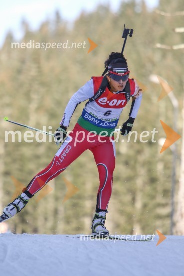  Desislava Stoyanova, biatlonka (Bolgarija)BMW IBU Svetovni pokal v biatlonu, Pokljuka 2014