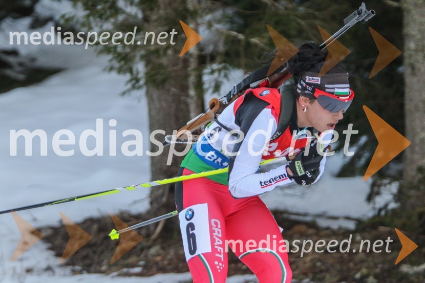  Desislava Stoyanova, biatlonka (Bolgarija)BMW IBU Svetovni pokal v biatlonu, Pokljuka 2014