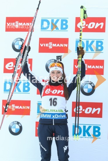 Dorothea Wierer, biatlonka (Italija)BMW IBU Svetovni pokal v biatlonu, Pokljuka 2014