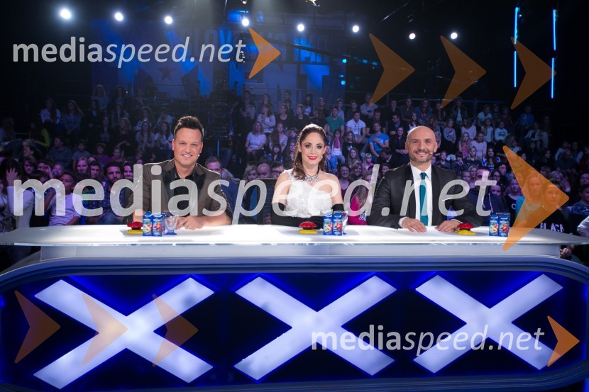  Rok Golob, glasbenik;  Ana Klašnja, balerina;  Branko Čakarmiš,  programski direktor Pro PlusaJana Šušteršič je zmagovalka showa Slovenija ima talent 2014