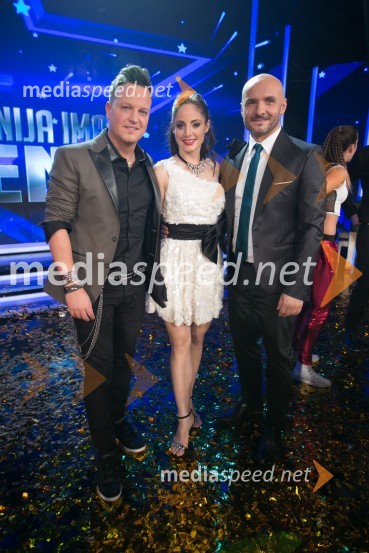  Rok Golob, glasbenik;  Ana Klašnja, balerina;  Branko Čakarmiš,  programski direktor Pro PlusaJana Šušteršič je zmagovalka showa Slovenija ima talent 2014