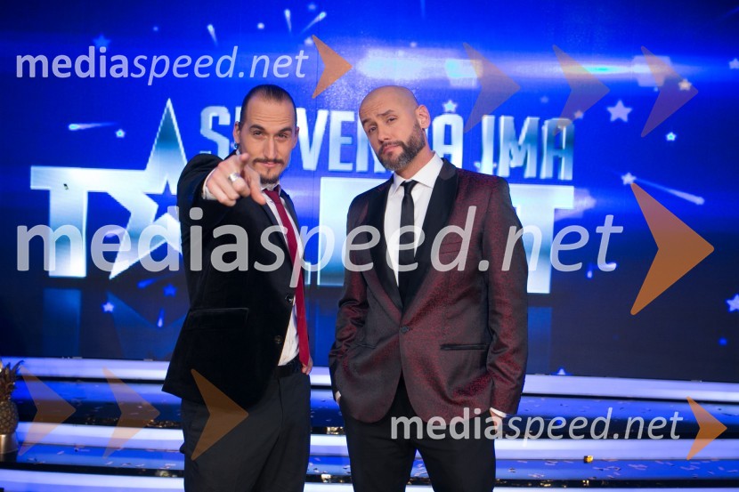  Vid  Valič, voditelj;  Peter Poles, voditeljJana Šušteršič je zmagovalka showa Slovenija ima talent 2014