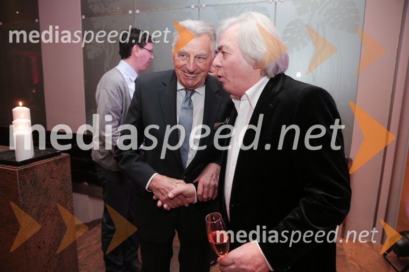  Demeter  Bitenc, igralec;  Lado  Leskovar, pevec in ambasador UnicefTradicionalno srečanje poslovnih partnerjev hotelov Slon, Lovec in Kompas