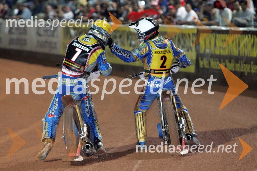 Andreas Jonsson in Tony Rickardsson, oba ŠvedskaSPEEDWAY, Speedway Grand Prix - VN Italije 2005 dirka